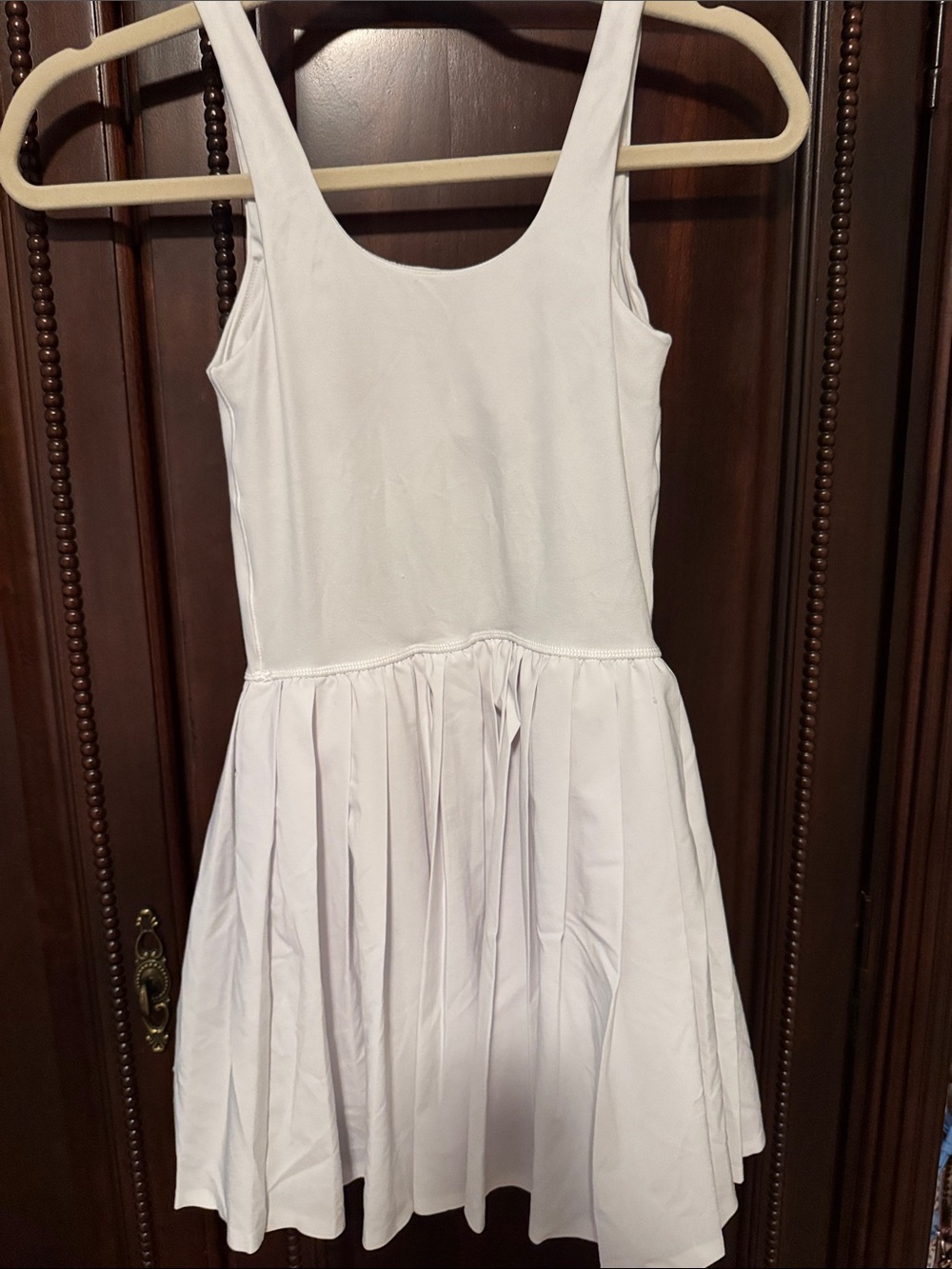 aerie White Pleated Tennis Dress - Picture 4 of 4